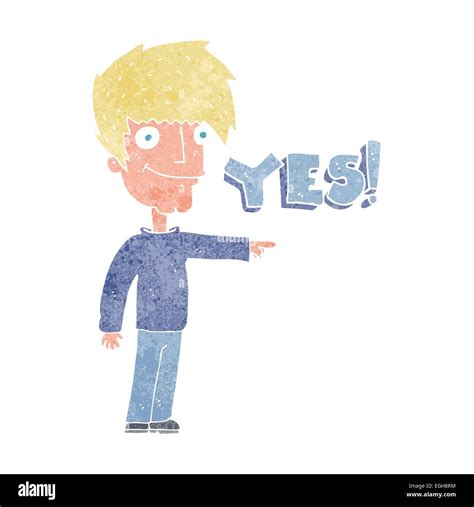 Cartoon Man Saying Yes Hi Res Stock Photography And Images Alamy