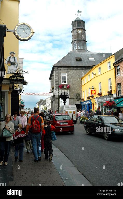 The High Street With Tholsel Town Hall Kilkenny Ireland Stock Photo