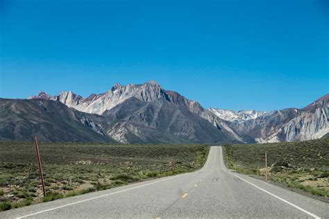 Free Stock Photo Of Straight Road To The Mountains