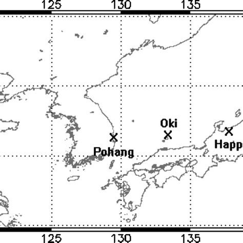 Map Showing The Locations Of Observing Stations Download Scientific