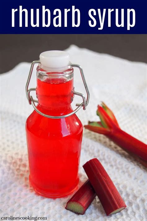 This Rhubarb Syrup Is Easy To Make And Adds A Lovely Bright Color And
