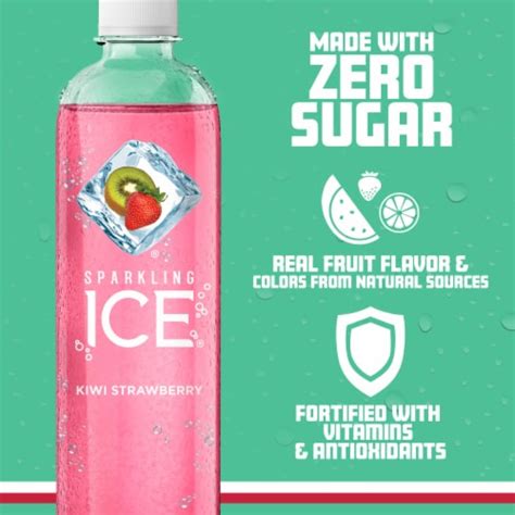 Sparkling Ice Zero Sugar Kiwi Strawberry Sparkling Water 17 Fl Oz