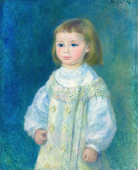 Lucie Berard Child In White The Art Institute Of Chicago Renoir