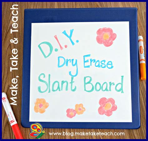 Get Organized With Diy Dry Erase Slant Boards