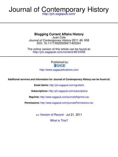 Journal Of Contemporary History Pdf Oral History Blog