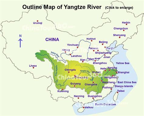 Yangtze River Ancient China Map