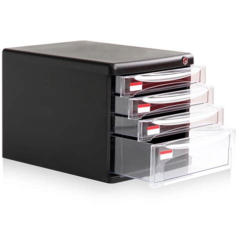 Effective File Cabinet Desktop Data Storage Cabinet Plastic Drawer
