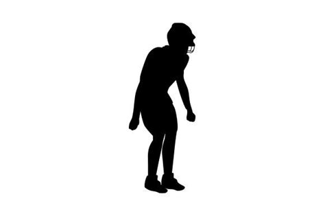 American Football Player Doing Griddy Dance Silhouette Svg Cut