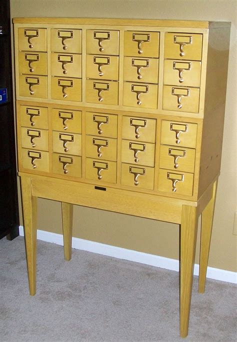 Library Card Catalog Cabinet For Scraproom Storage