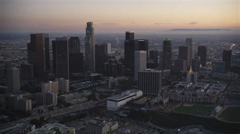 5k Stock Footage Aerial Video Of Downtown Los Angeles