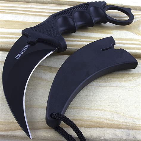 Wartech Black Fixed Blade Combat Knife Unlimited Wares Inc
