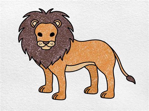 How To Draw A Lion Helloartsy