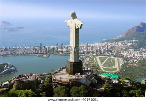 Aerial View Christ Redeemer Rio De Stock Photo Edit Now 40191001