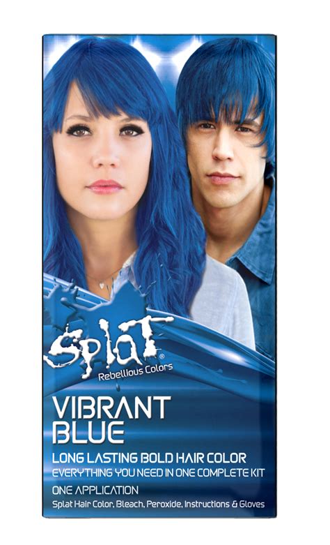 Splat Complete Kit Vibrant Blue Semi Permanent Blue Hair Dye With