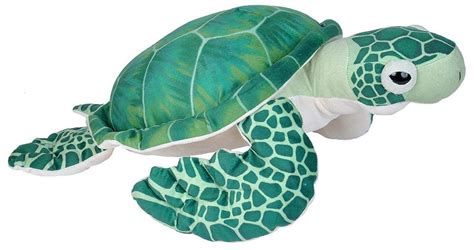 Wild Republic Living Ocean Stuffed Animal - Sea Turtle Green | Buy