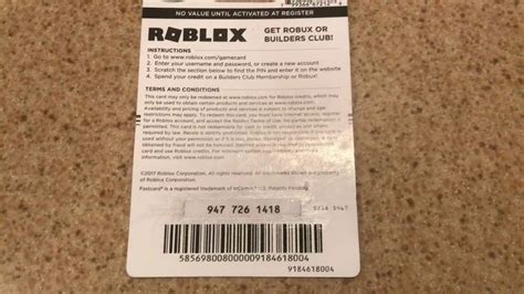 Roblox Gift Card Codes 2022 Unused List