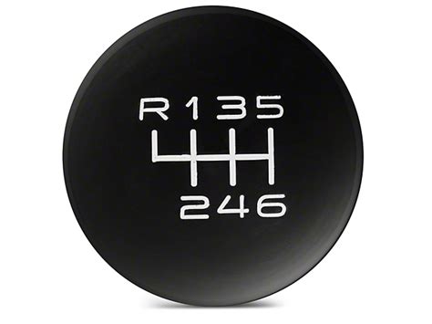 Speedform Mustang Modern Billet Retro Style 6 Speed Shift Knob Black