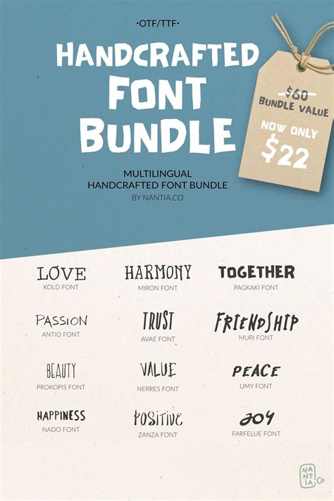 Handwritten Font Bundle Pack Font Bundles Handwritten Fonts Kid Fonts