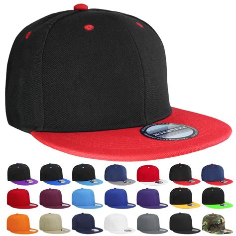 Plain Blank Snapback Hat Cap Hip Hop Style