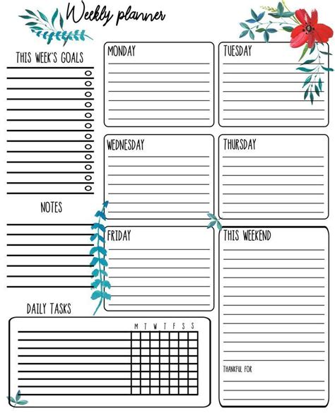 Contact Support Free Weekly Planner Templates Weekly Planner Free