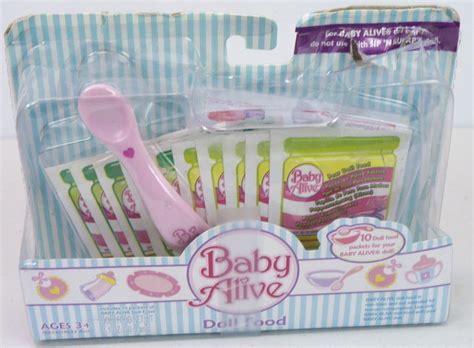 New 2006 Baby Alive Doll Food 10 Packed Wspoon Nos Hasbro Baby