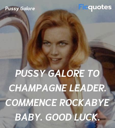 Pussy Galore Quotes Goldfinger 1964