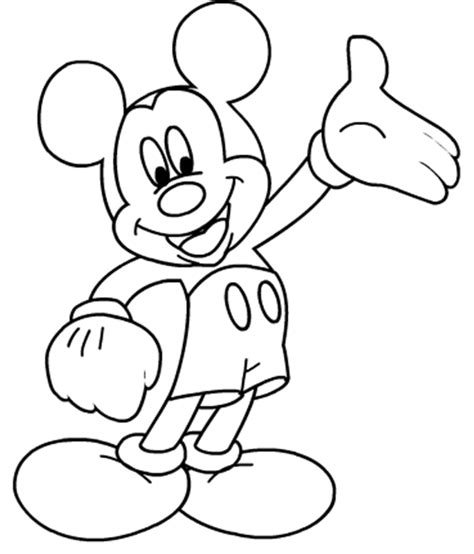 Gambar Mewarnai Mickey Mouse Imagesee
