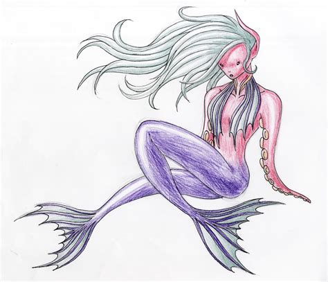 Weird Purple Mermaid By Dark Wildcat On Deviantart