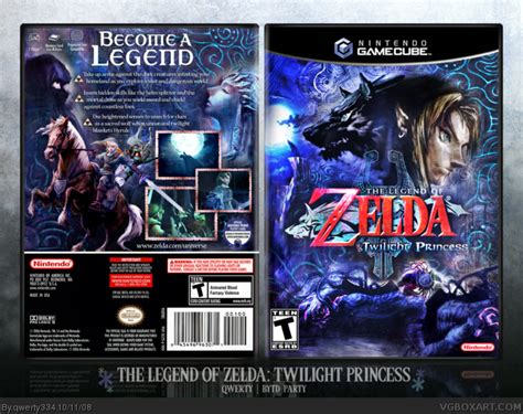 The Legend Of Zelda Twilight Princess Gamecube Box Art Cover By Qwerty334