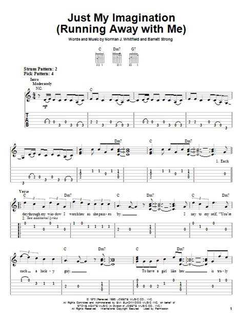 Dlet it never be said that i'd be. Just My Imagination (Running Away With Me) | Sheet Music ...