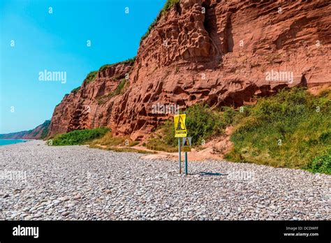 The Beach And Cliff At Budleigh Salterton Devon England Stock Photo Alamy