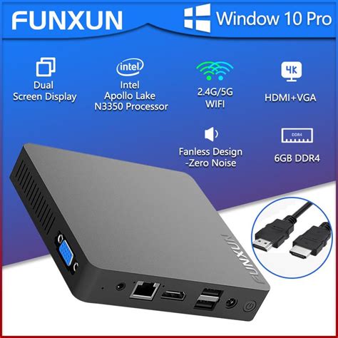 Buy Mini Pc Windows 10 Pro Mini Computer 6gb Ram Desktop Computer Intel