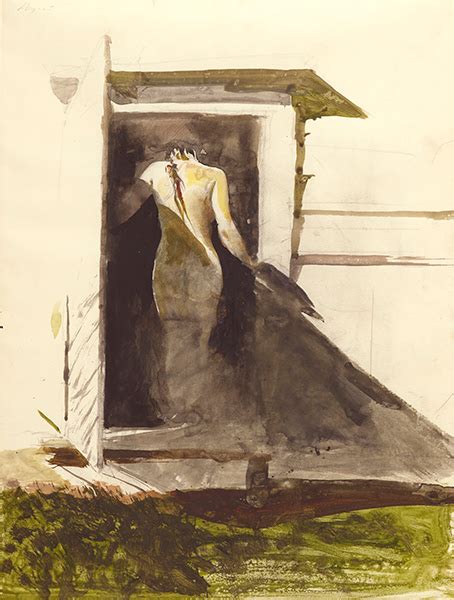 Andrew Wyeths In The Doorway Watercolor On Paper Courtesy