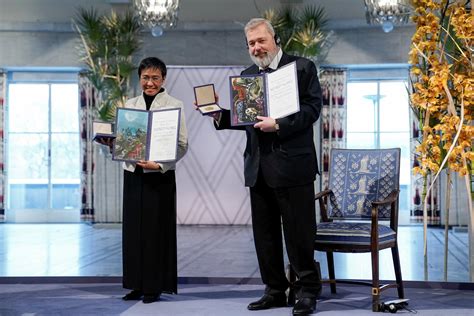 Two Journalists Win Nobel Peace Prize 2021 Receive Award In Olso Cgtn