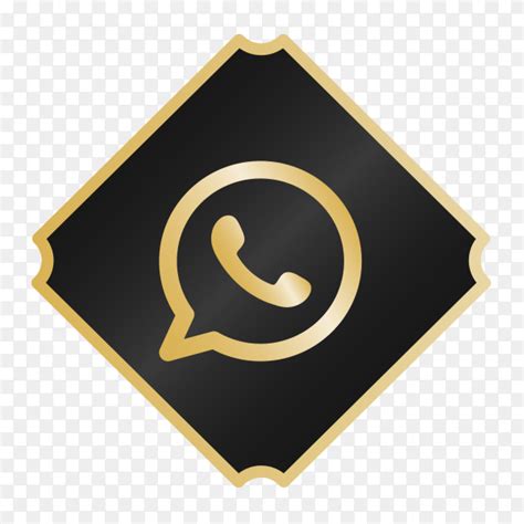 Logo WhatsApp With Golden Details PNG Similar PNG