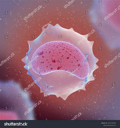 Medical Science Background Monocytes Large Leukocytes Stock
