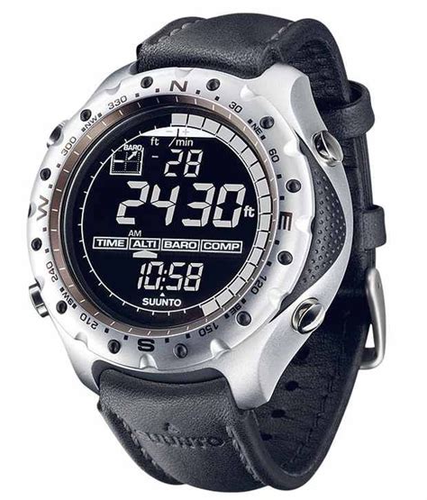 A good hiking smartwatch also provides you with crucial information such as altitude, location, air pressure, sunrise/sunset time, and many more. Suunto X-Lander Black Outdoor Watch with Leather Strap for ...