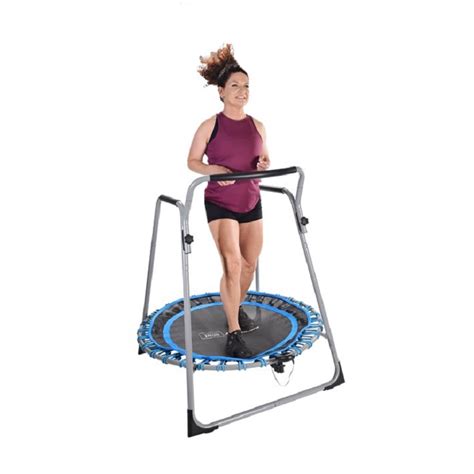 Jumpsport Home 125 Fitness Trampoline With 3 Sided Handlebar Support