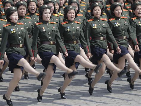 Camille Parks Info North Korean Female Soldiers Marching