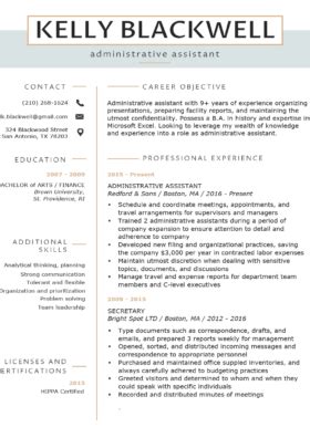 Executive resume templates for 2021. Free Resume Templates | Download for Word | Resume Genius