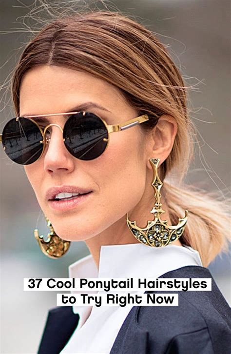 37 Cool Ponytail Hairstyle Ideas To Try Right Now Love This Center