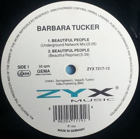 Barbara Tucker Beautiful People 1994 Vinyl Discogs