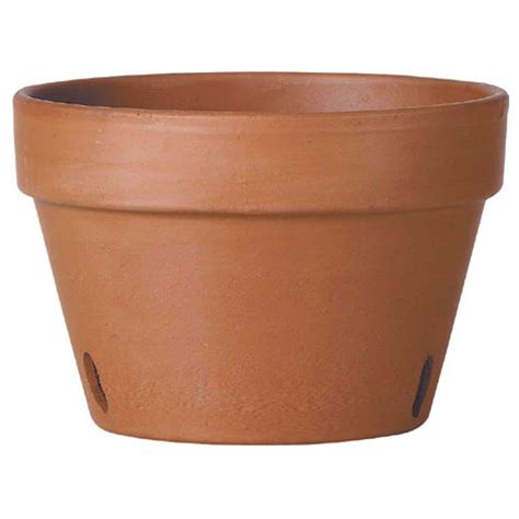 Deroma 8 In Round Terra Cotta Clay Orchid Pot T Dr 76 21 The Home Depot