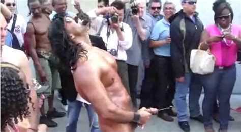 Performing Males Naked Shoot Out At Gay Pride