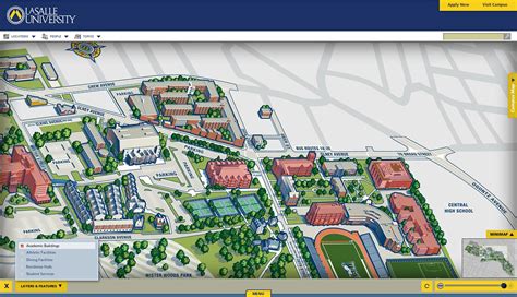 La Salle University Campus Map With Academic Buildings Lay Flickr