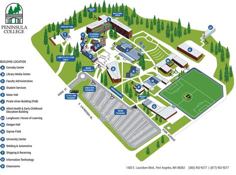 Campus Map For Peninsula College
