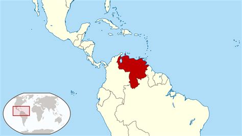 Grande Mapa De Ubicación De Venezuela En América Del Sur Venezuela