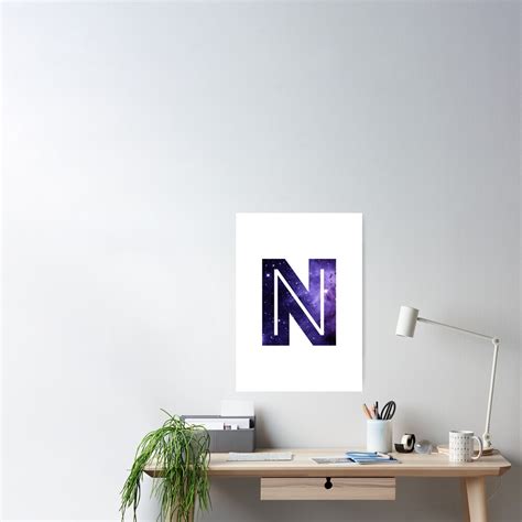 The Letter N Space Poster For Sale By Alphamike Redbubble