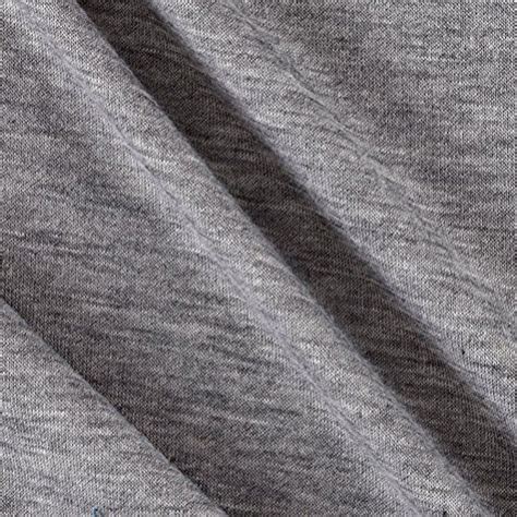 Polyester Jersey Knit Solid Heather Gray Fabric By The Yard Grey Fabric