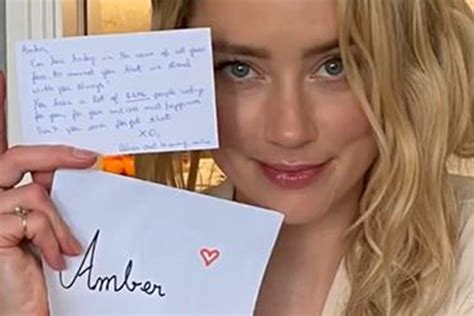 Amber Heard Shares Fans Message Of Support Fan Amid Johnny Depp Trial